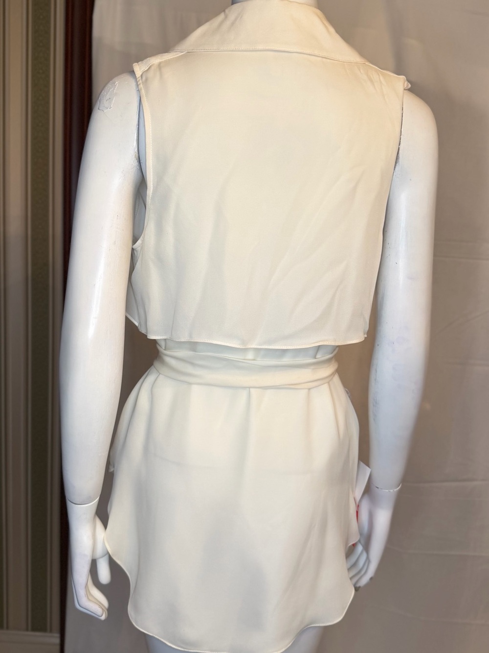 Haute Hippie White Silk-Blend Blouse - Picture 3 of 5